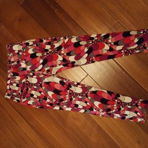 Slim-Sation by Multiples - beautiful multi-colored leggings, small